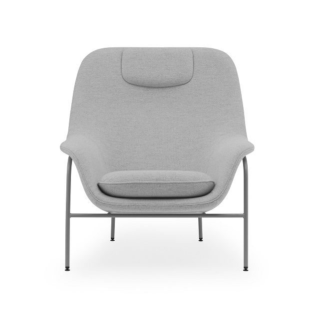 Drape Fauteuil lounge haut avec Appuie-tête Normann Copenhagen