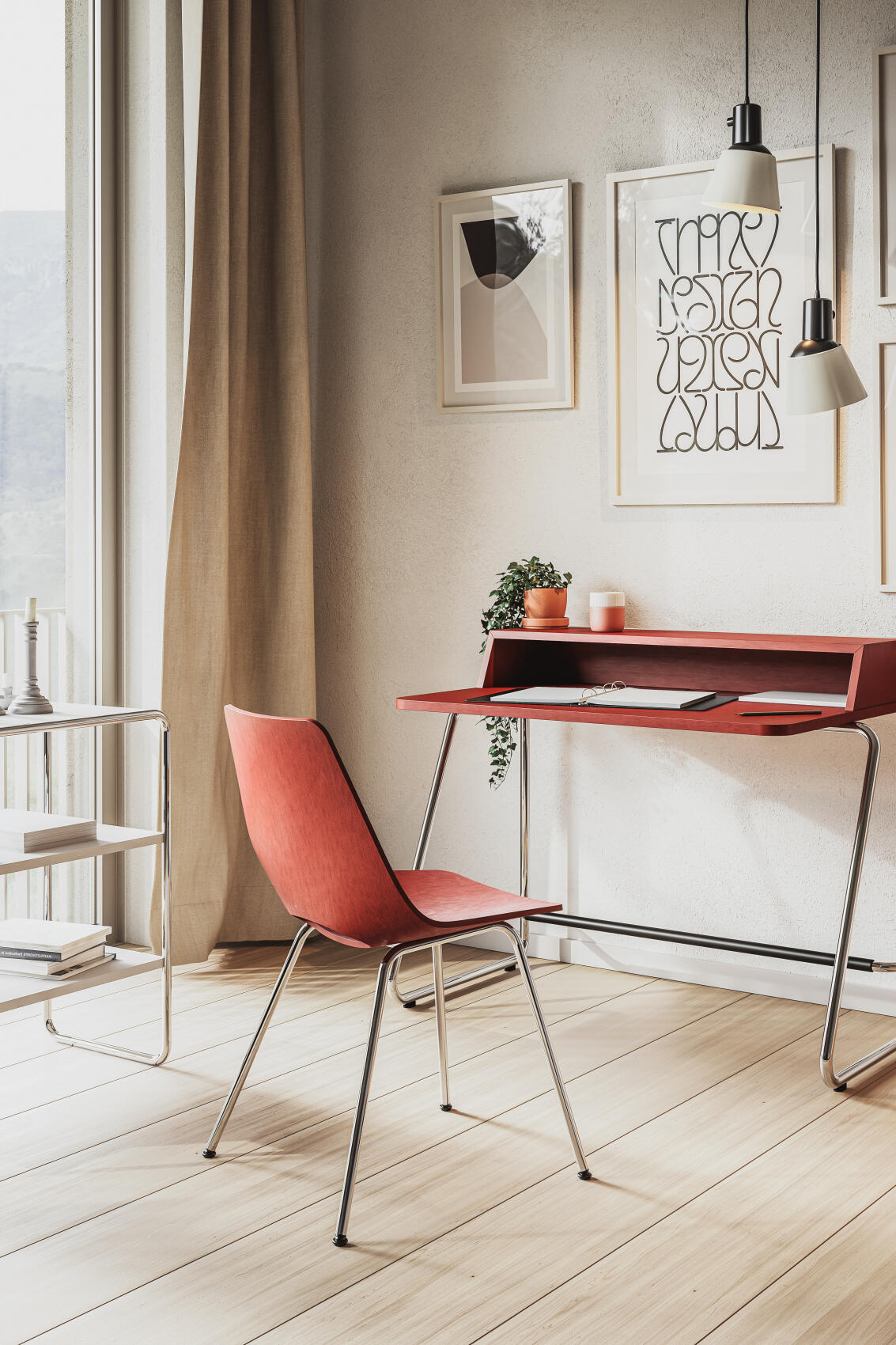 S 661 Chaise en tube d'acier Thonet