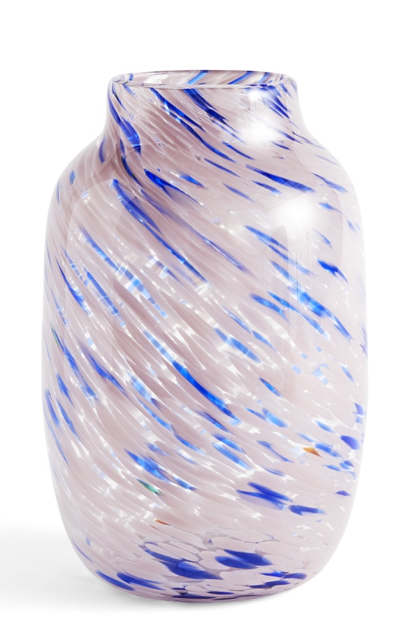 Splash Vase Round L rose clair et bleu Hay OFFRE SPECIALE