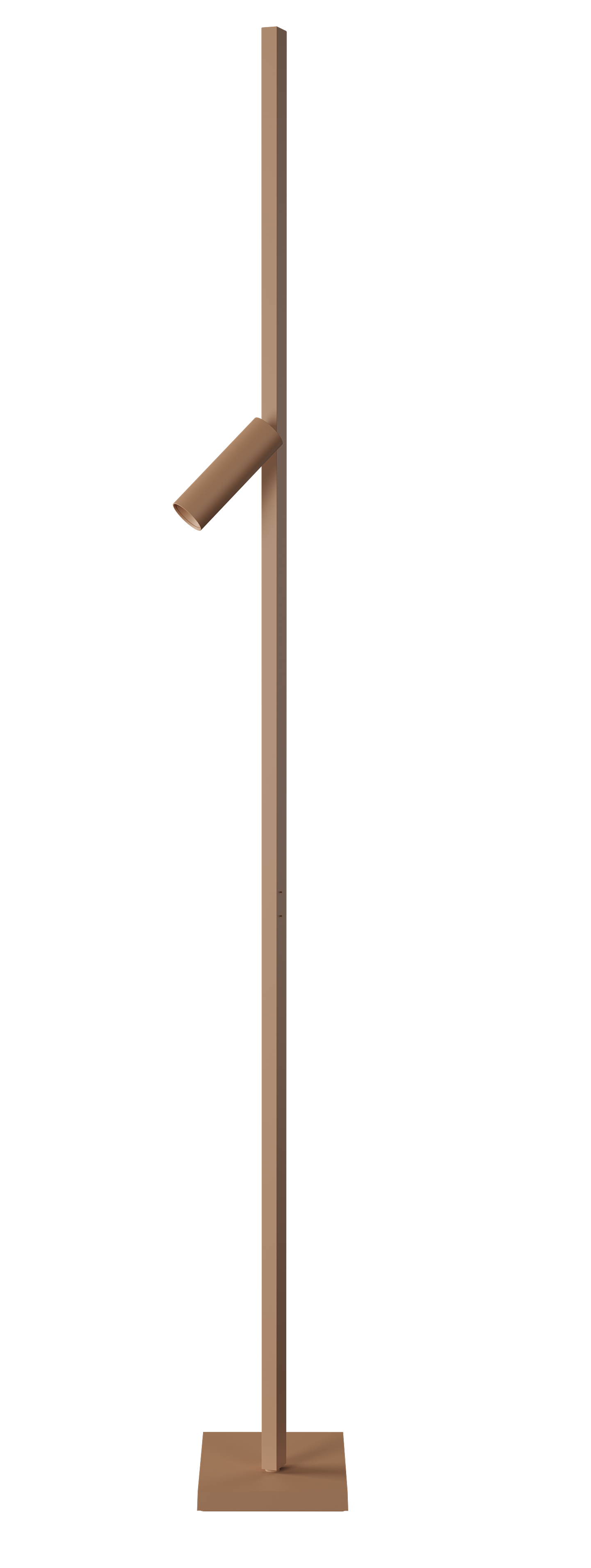 Zen X Stehleuchte in Bronze: Moderne Stehlampe mit minimalistischem Design für Wohnzimmer.