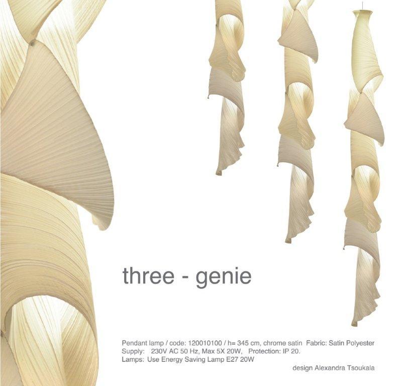 Three-Genie  Pendant luminaire Alexandra Tsoukala