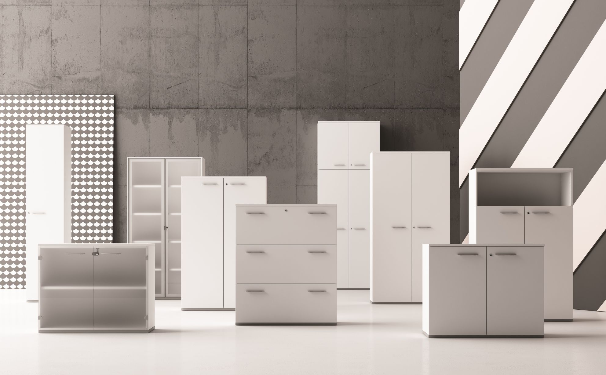 Sideboard Passepartout avec portes battantes Frezza OFFRE SPECIALE