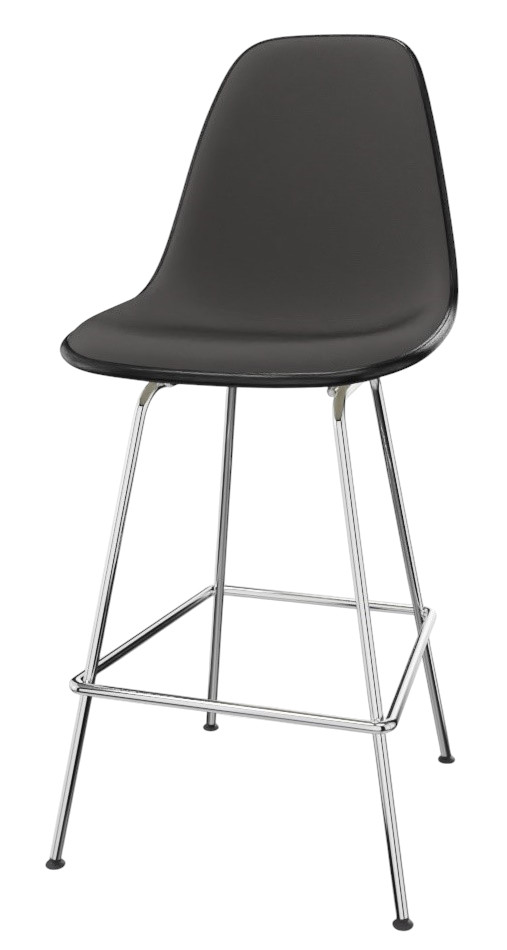 Eames Plastic Bar Stool Tabouret de bar Medium Entièrement rembourré Vitra 