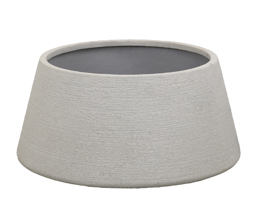 Jardinière trapézoïdale en terre cuite, petite jardinière d'extérieur en canne