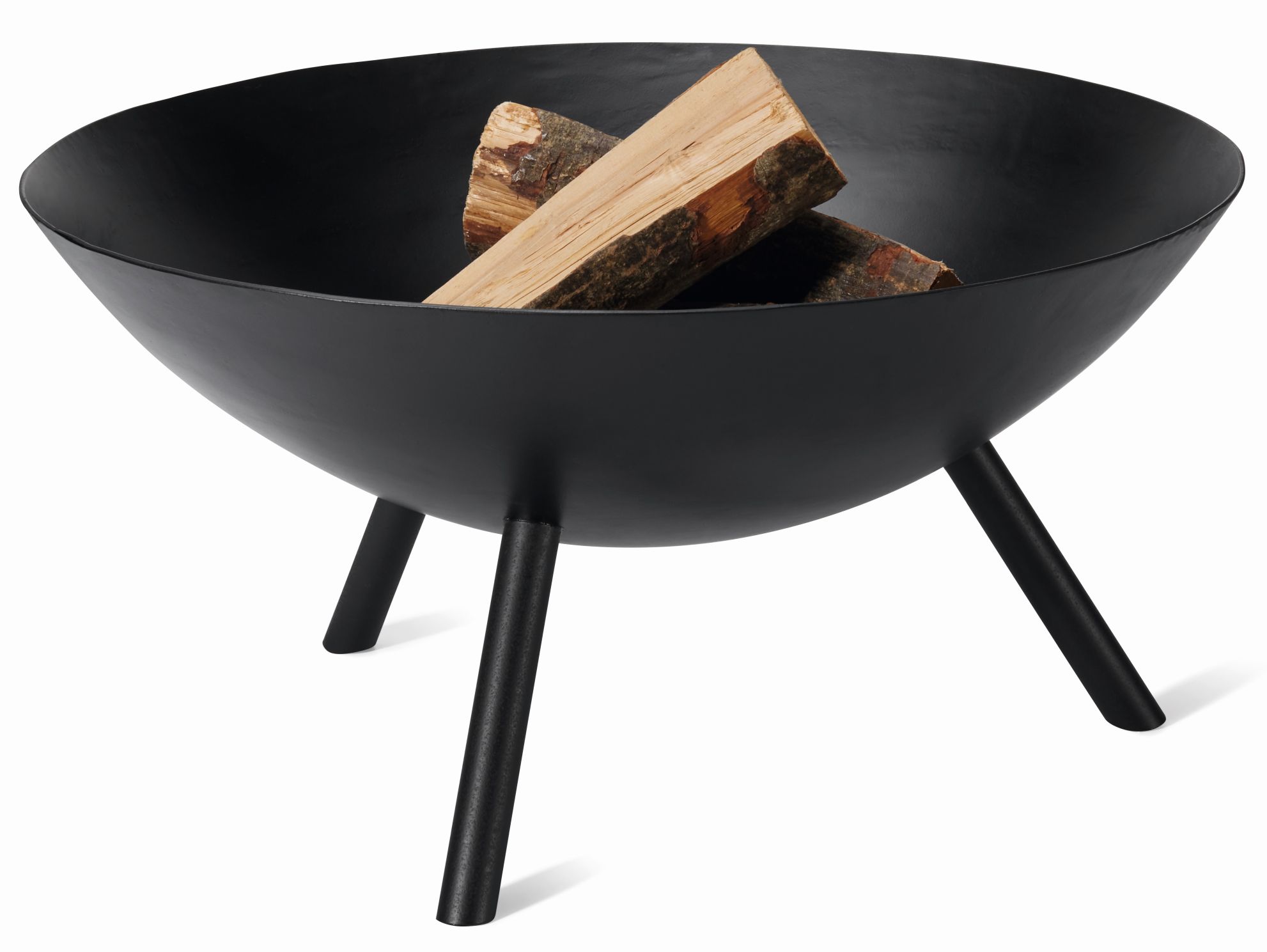 Flames Ensemble complet: bol à feu L, plaque de gril et pincettes Philippi
