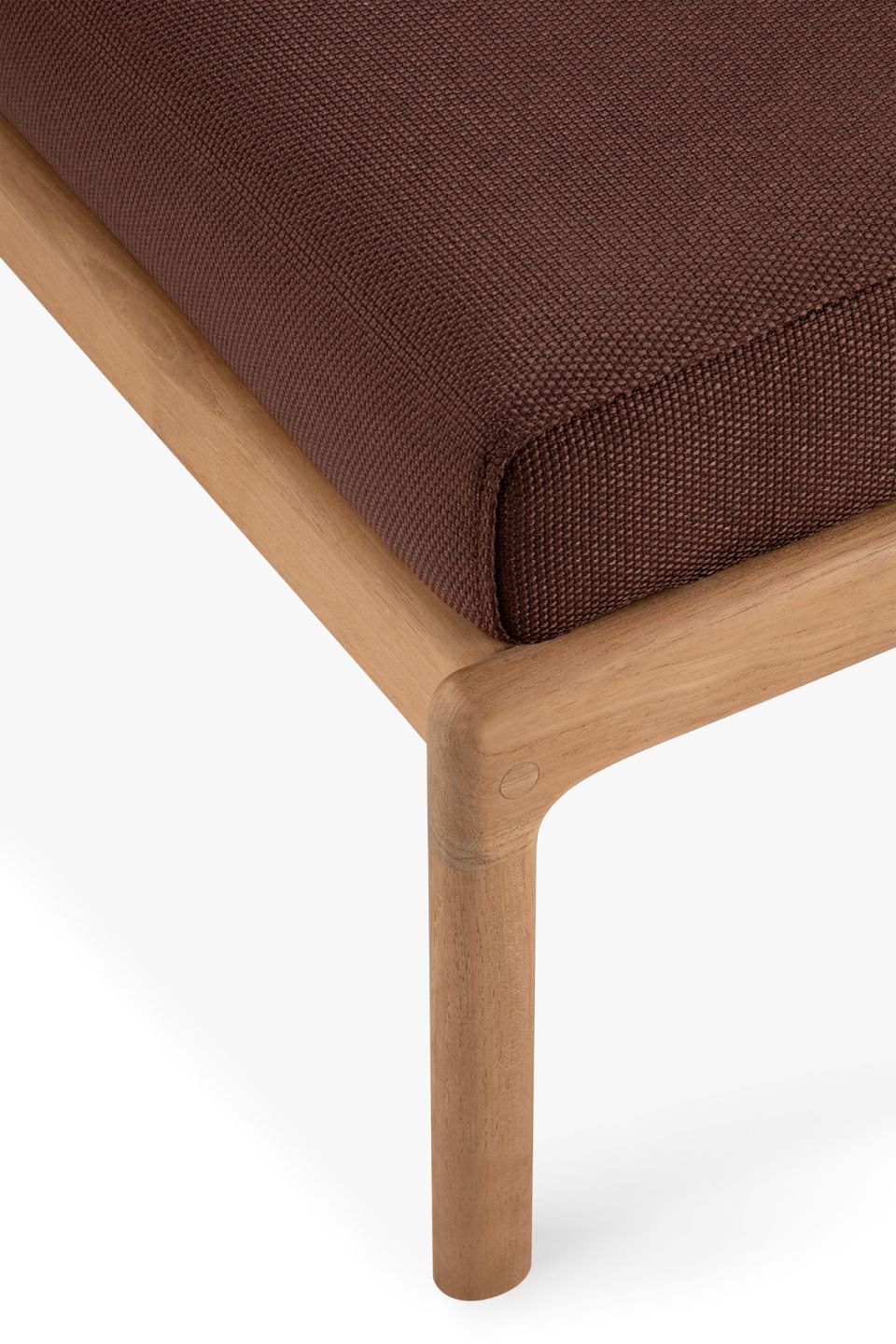 Pouf d'extérieur Jack Outdoor en teck bordeaux Ethnicraft