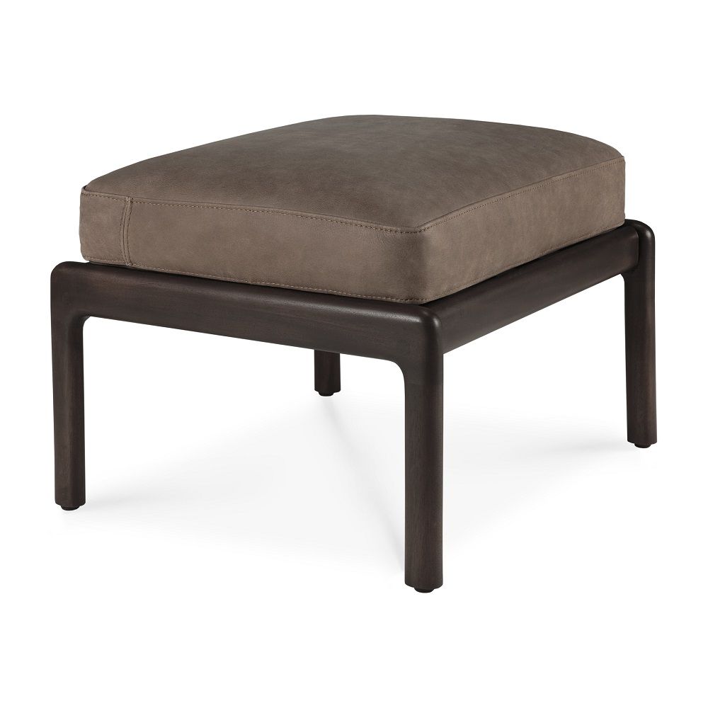 Jack Repose-pied acajou Ethnicraft Marron foncé / nubuck terre