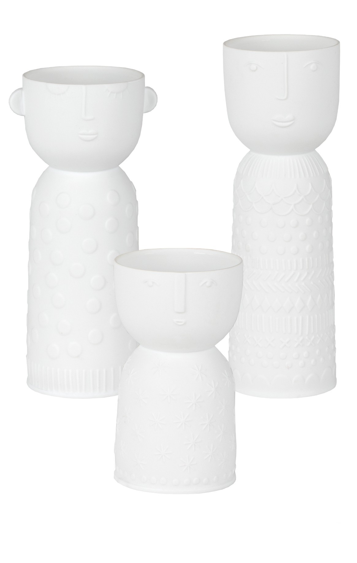 Vases Naturgestalten Lot de 3 Räder