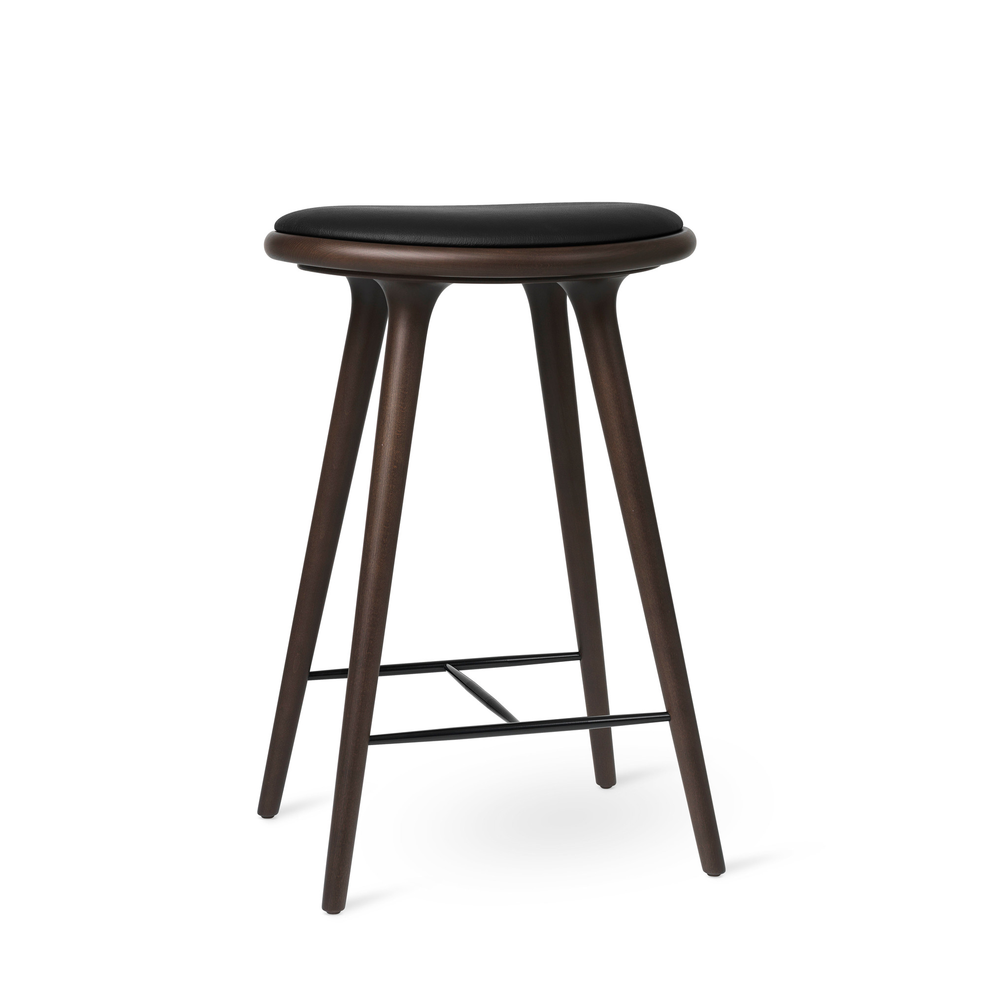 Tabouret / Tabouret de bar Mater de hêtre de couleur foncée