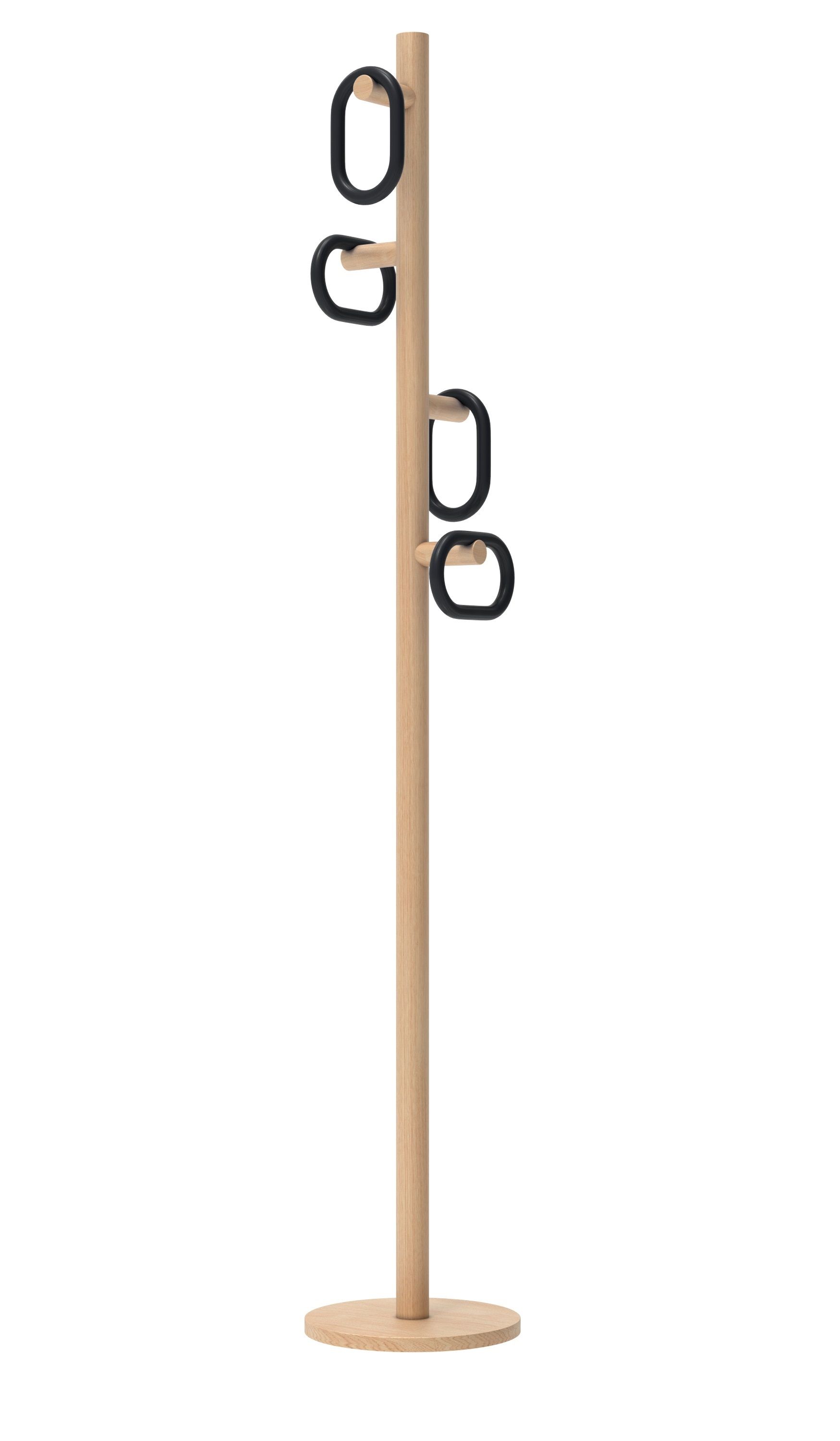 Fernand Coat Stand Porte-manteau Hartô Chêne / Noir