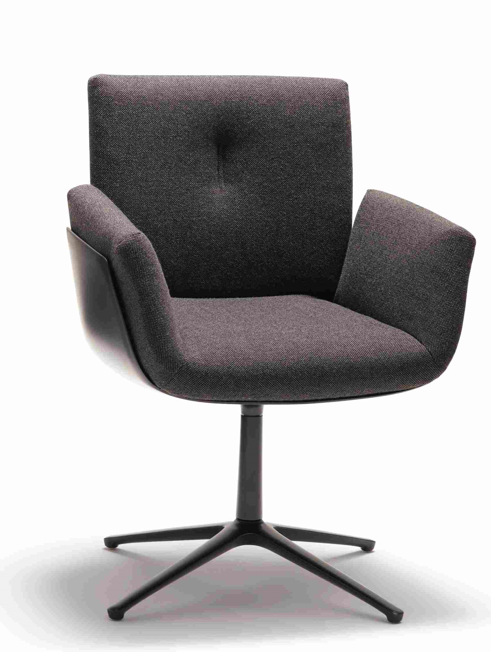 Alvo accoudoirs chaise pivotante avec cor 4 pieds  