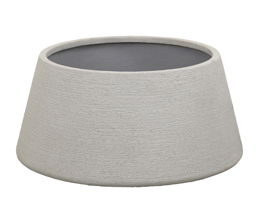 Jardinière trapézoïdale en terre cuite, petite jardinière d'extérieur en canne