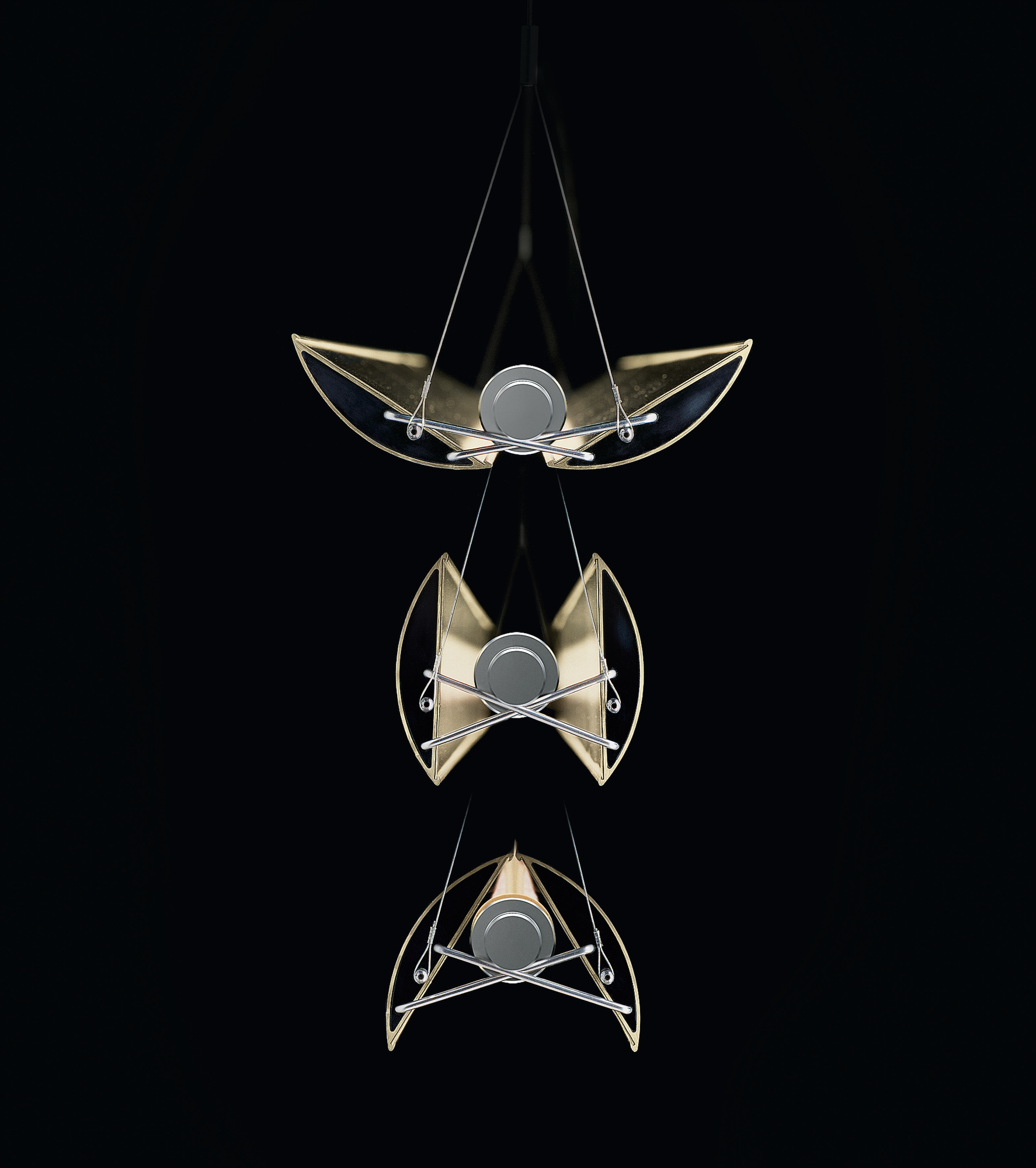 Updown 32 Lumière pendentif Belux Noir 2700K Dimmable