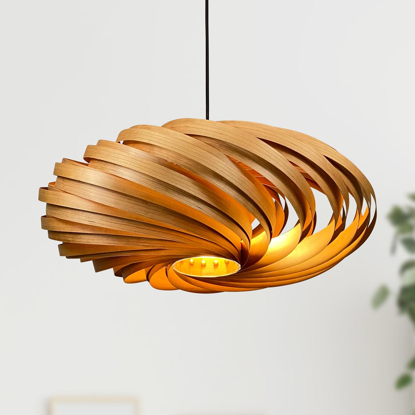 Veneria Lampe à suspendre Ø60 cm Cerisier Gofurnit