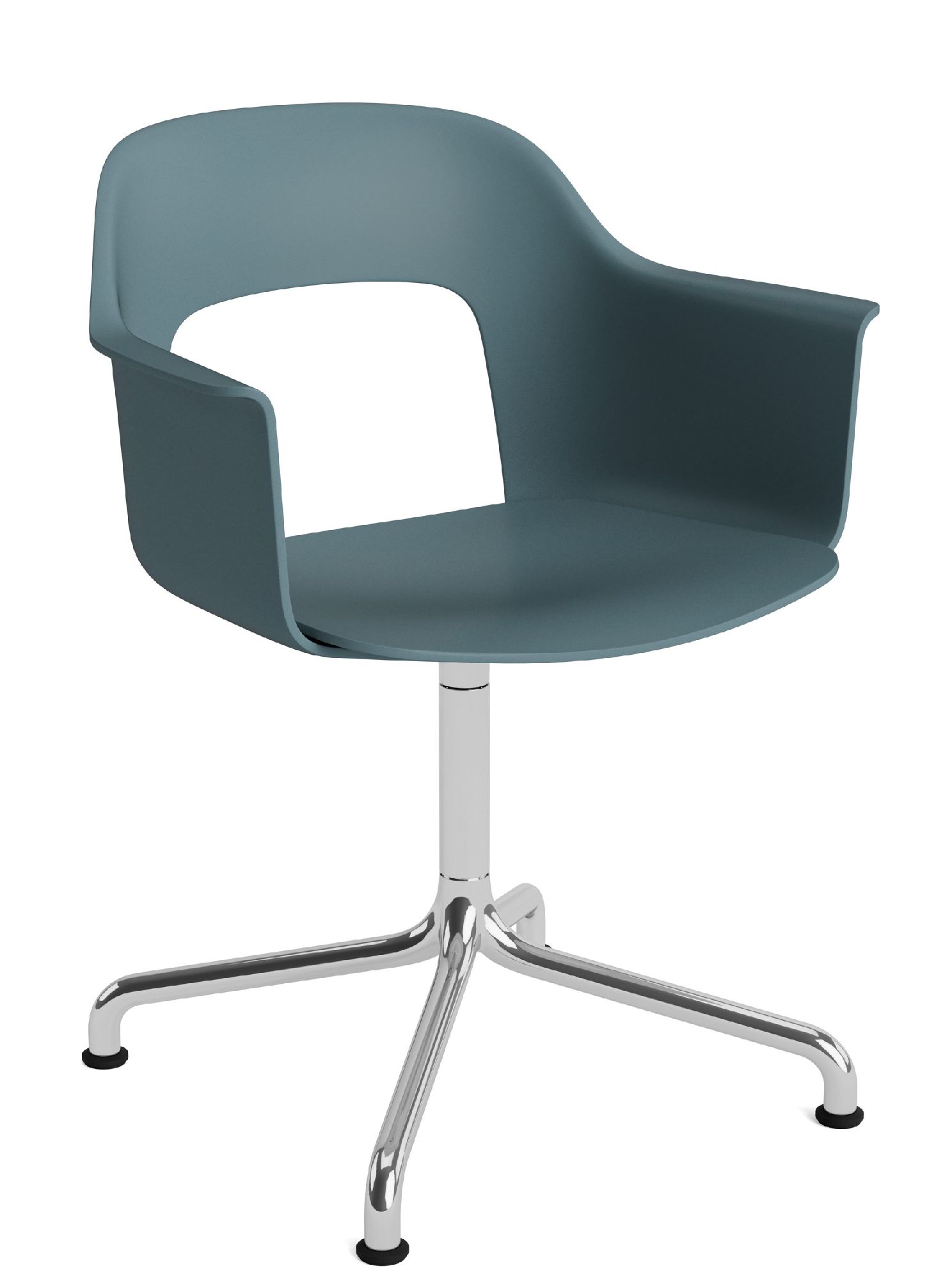 Layout Armchair 251 Fauteuil 4 pieds en étoile Pied pivotant avec base incurvée Hay  