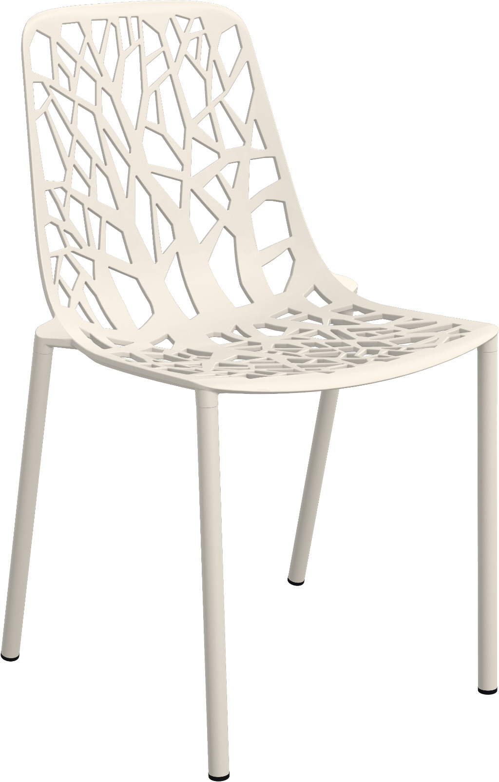 Forest Outdoor Chaise Fast blanc crème