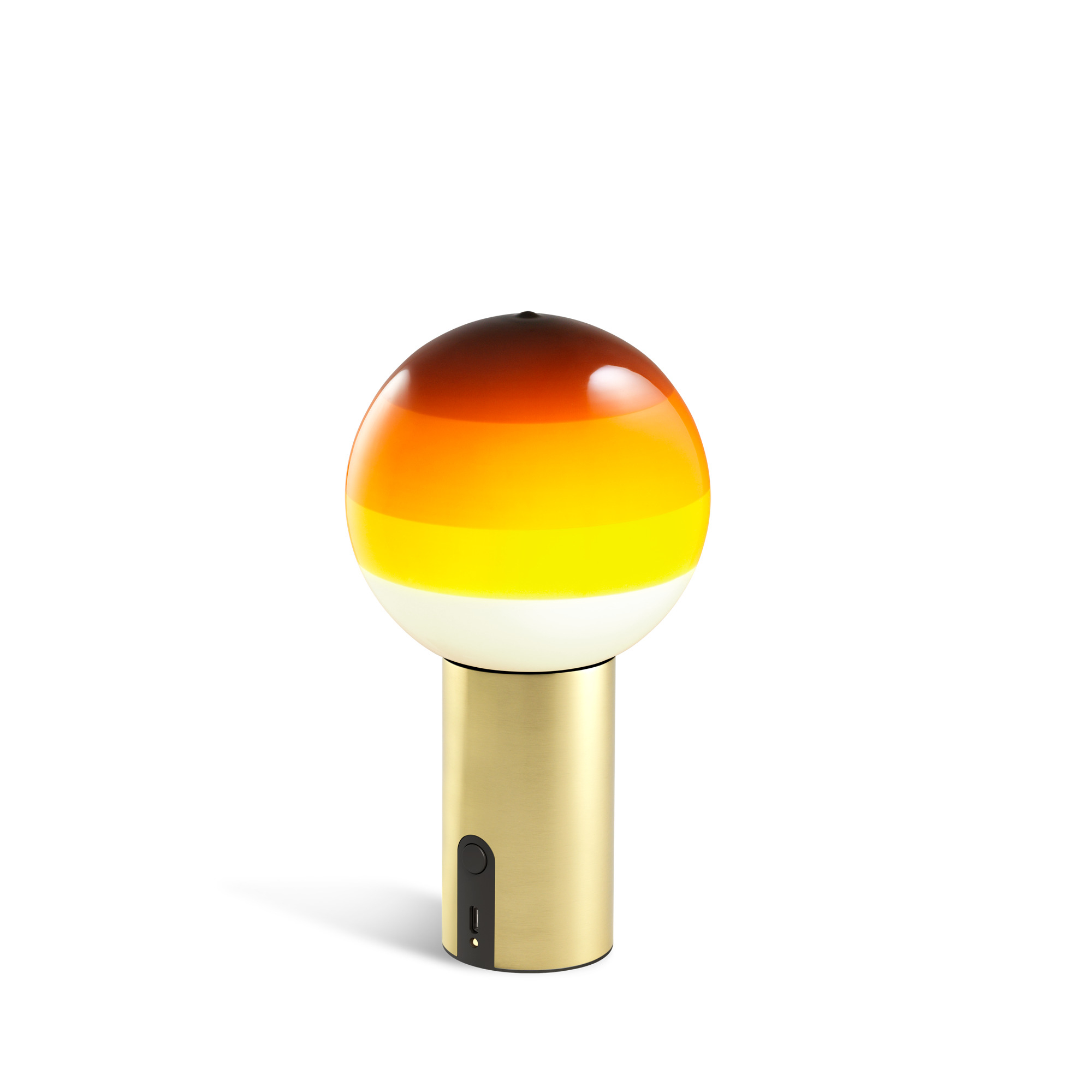 Dipping Light Portable Lampe de batterie Marset ambre - laiton