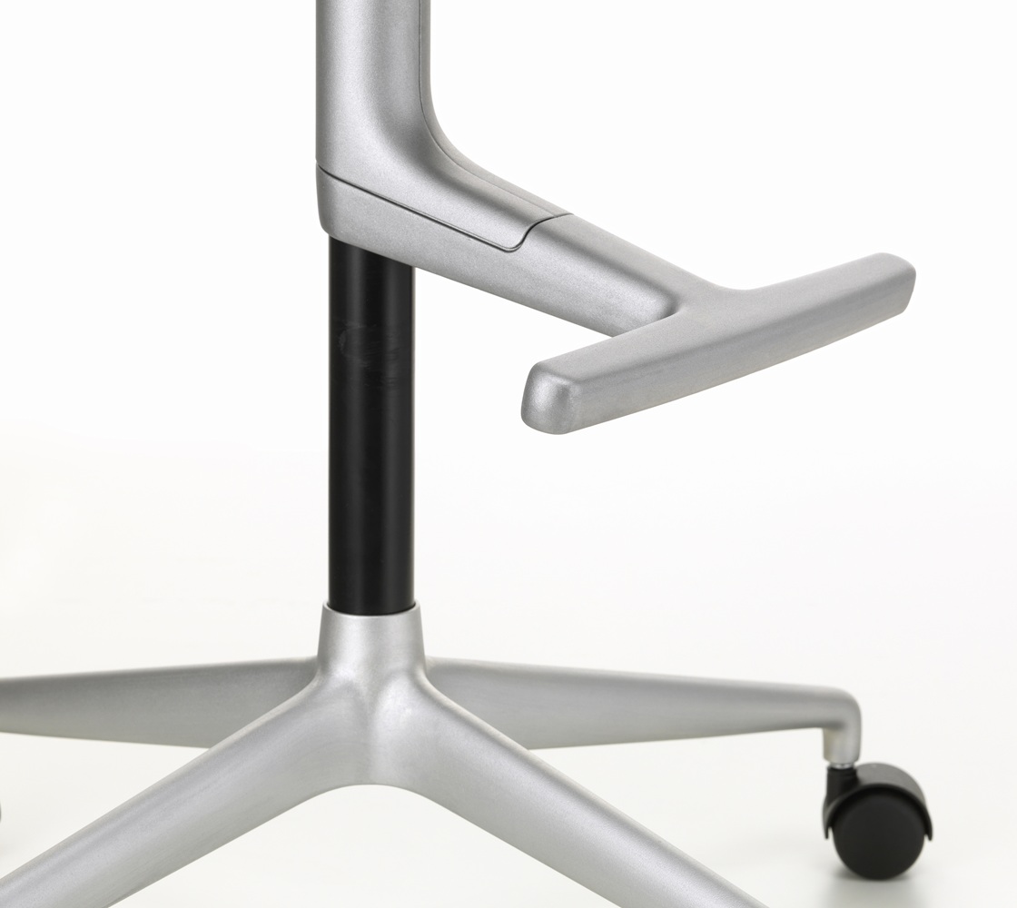 Fauteuil pivotant Mynt High assise et dossier en plastique Vitra