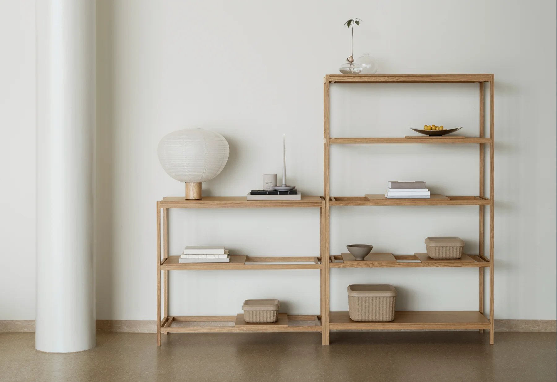 Kami papier de riz lampe de table Blomus
