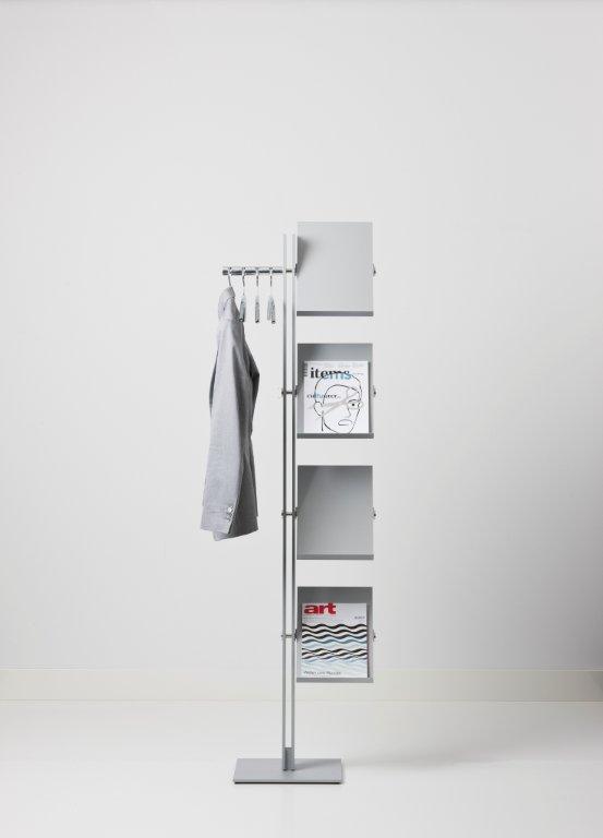 Standfree B porte-mateau avec rangement de brochures