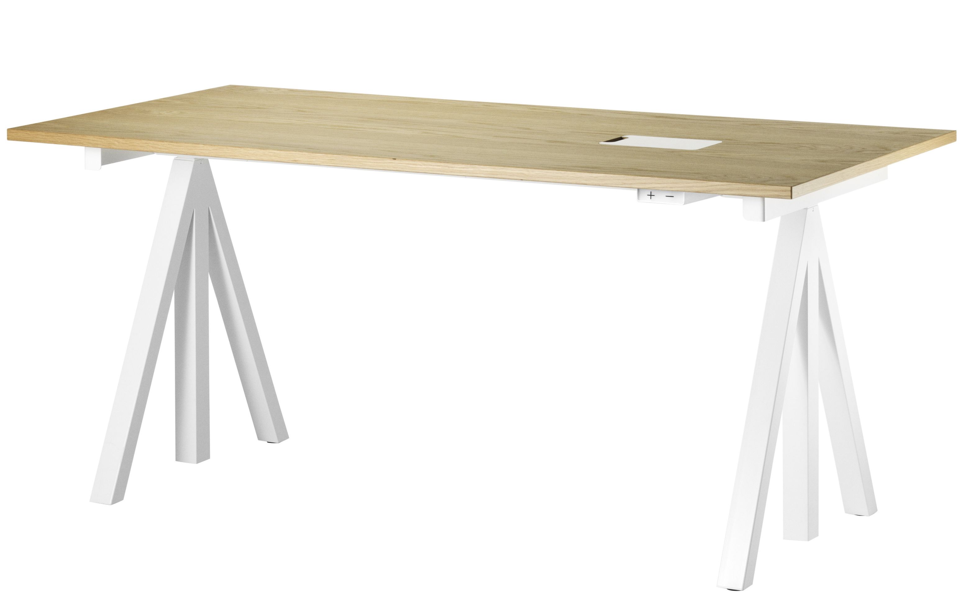 Bureau réglable en hauteur String Furniture Chêne
