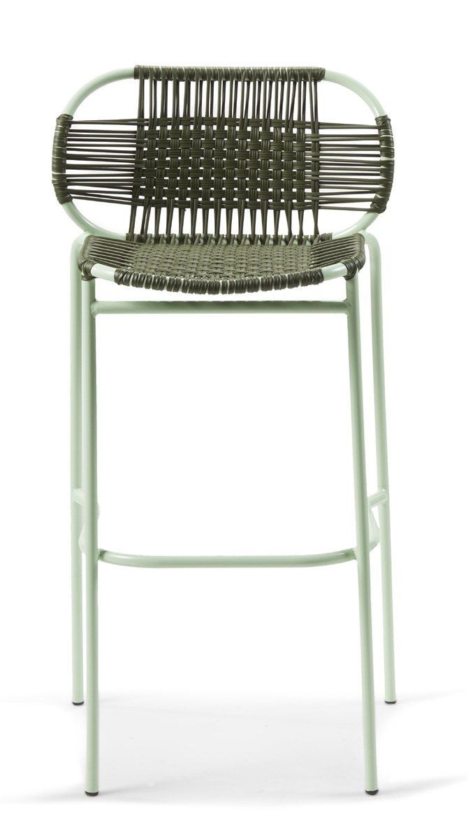 Cielo Barstool Tabouret de bar Extérieur ames Vert olive - Vert pastel