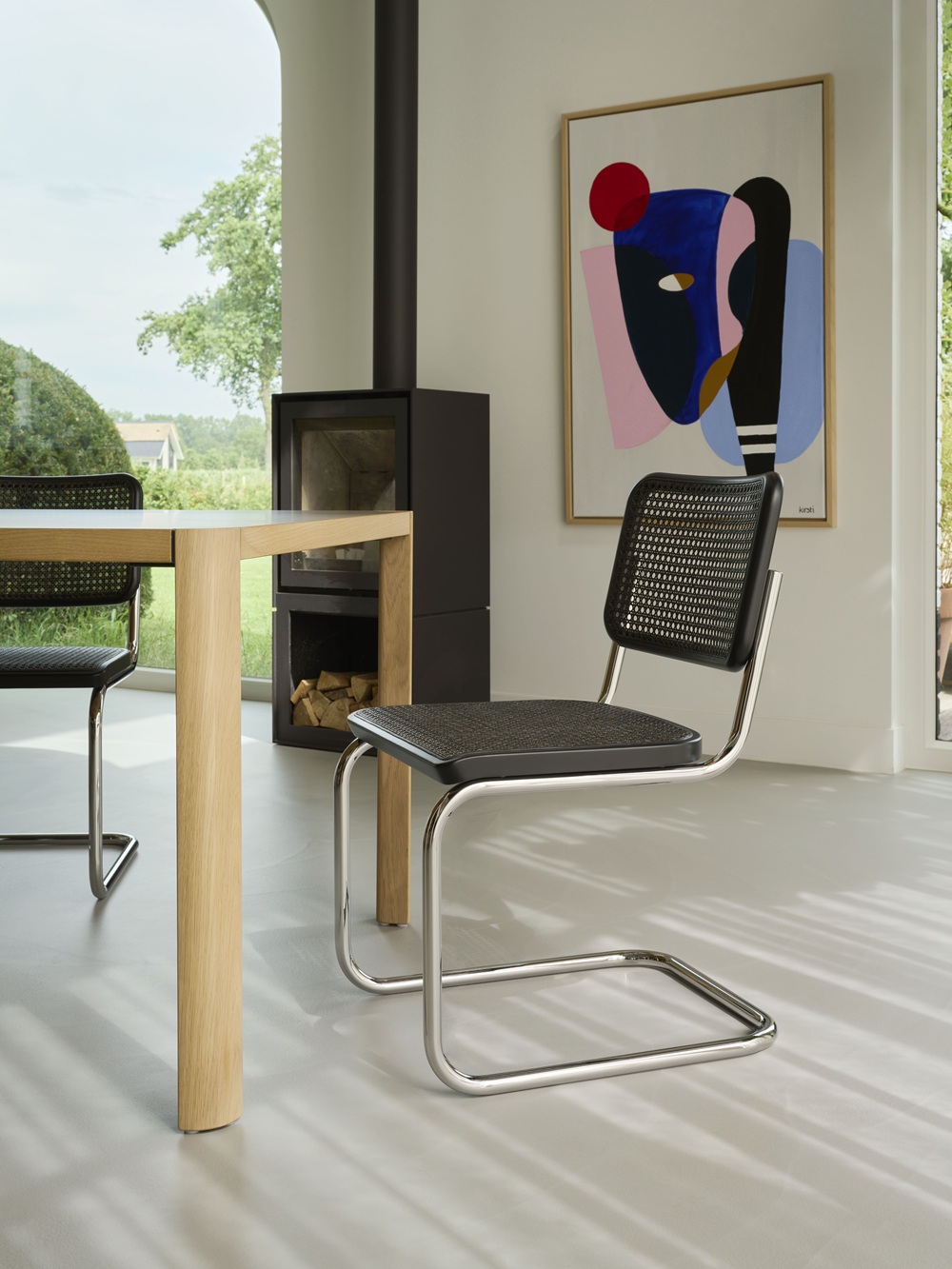 JS. Thonet by Jil Sander S 32 V / S32V Chaise cantilever Thonet