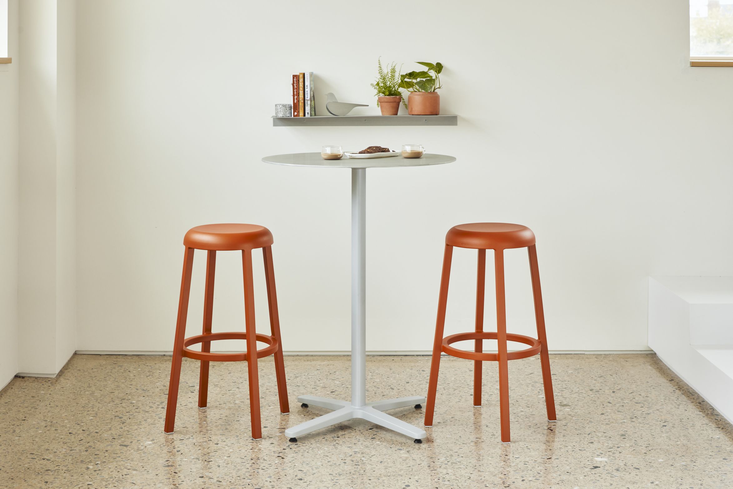 ZA Counter Stool Tabouret Aluminium brossé Emeco