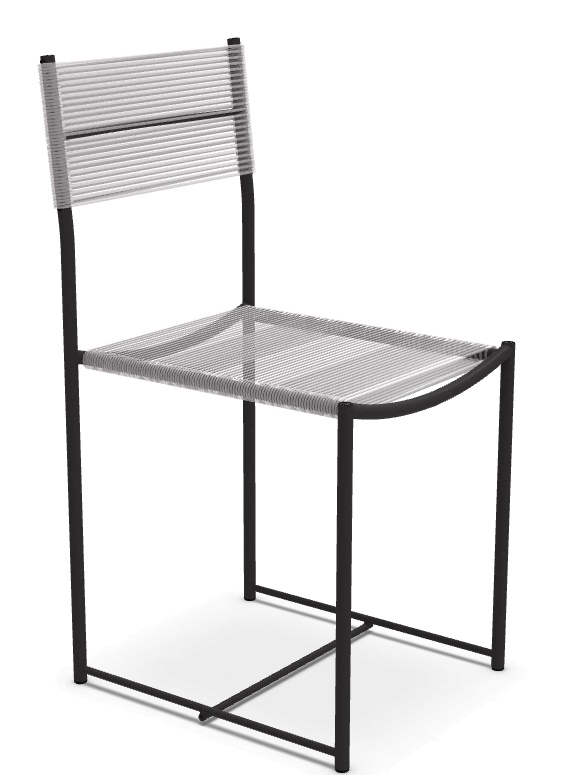 Spaghetti Chair 101 chaise SCHWAZ / PVC TRANSLUCENT COULEURS Alias OFFRE SPECIALE