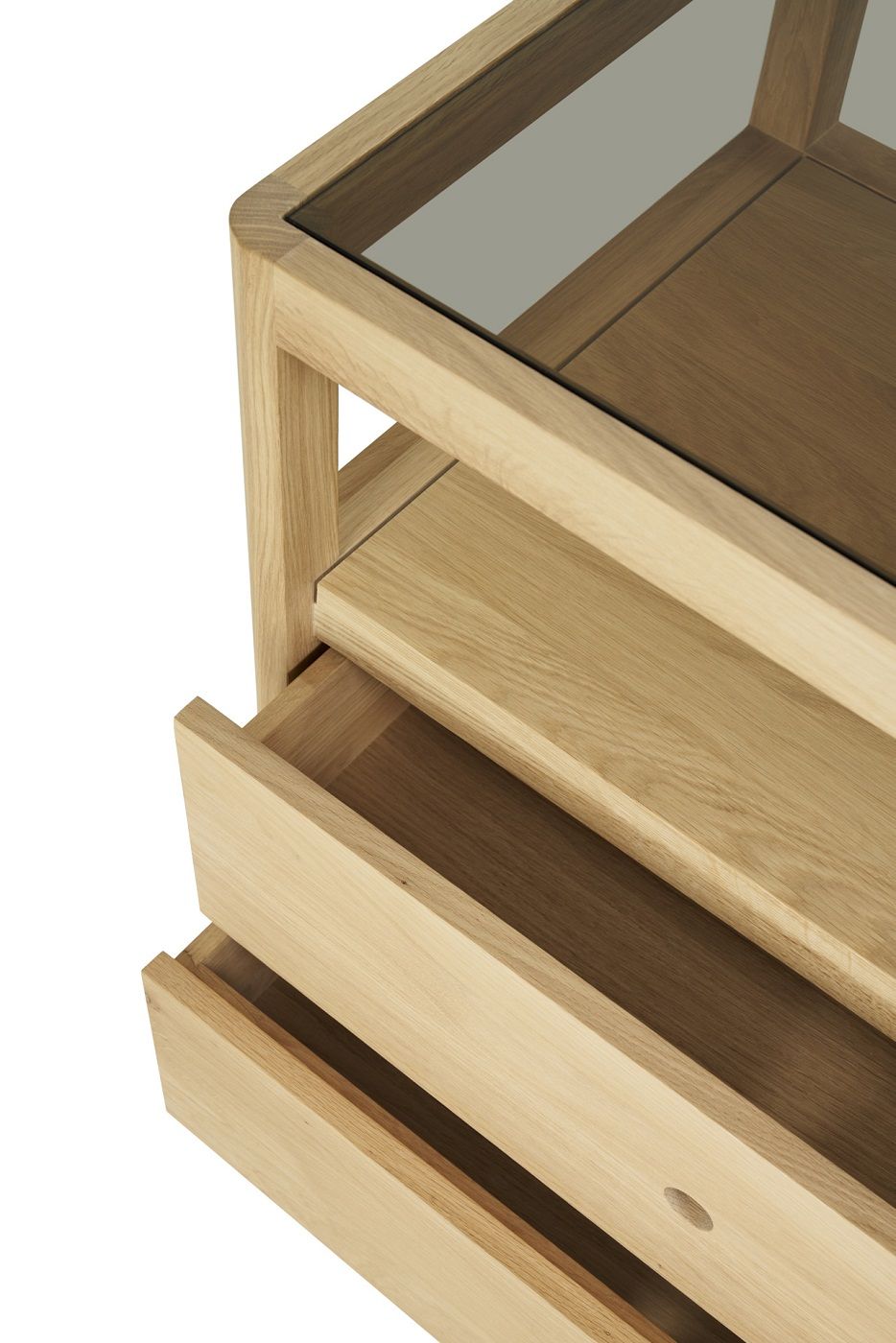 Commode Spindle avec 4 tiroirs en chêne Ethnicraft