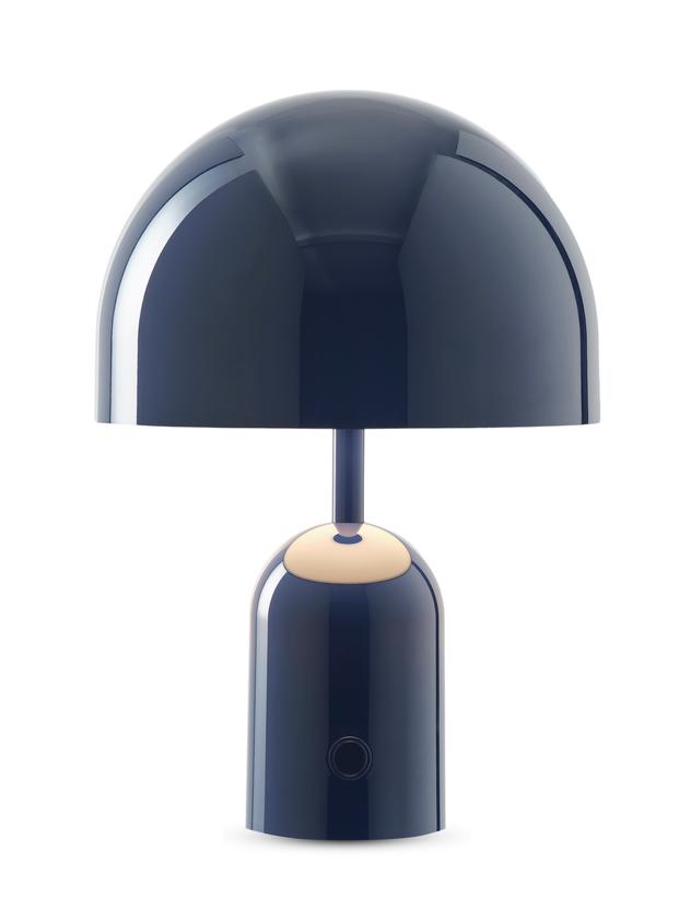 Bell Portable LED Table lamp lampe à batterie / lampe de table Tom Dixon Blaue Bell Portable LED Tischleuchte von Tom Dixon, moderne Akkuleuchte für den Innenbereich.