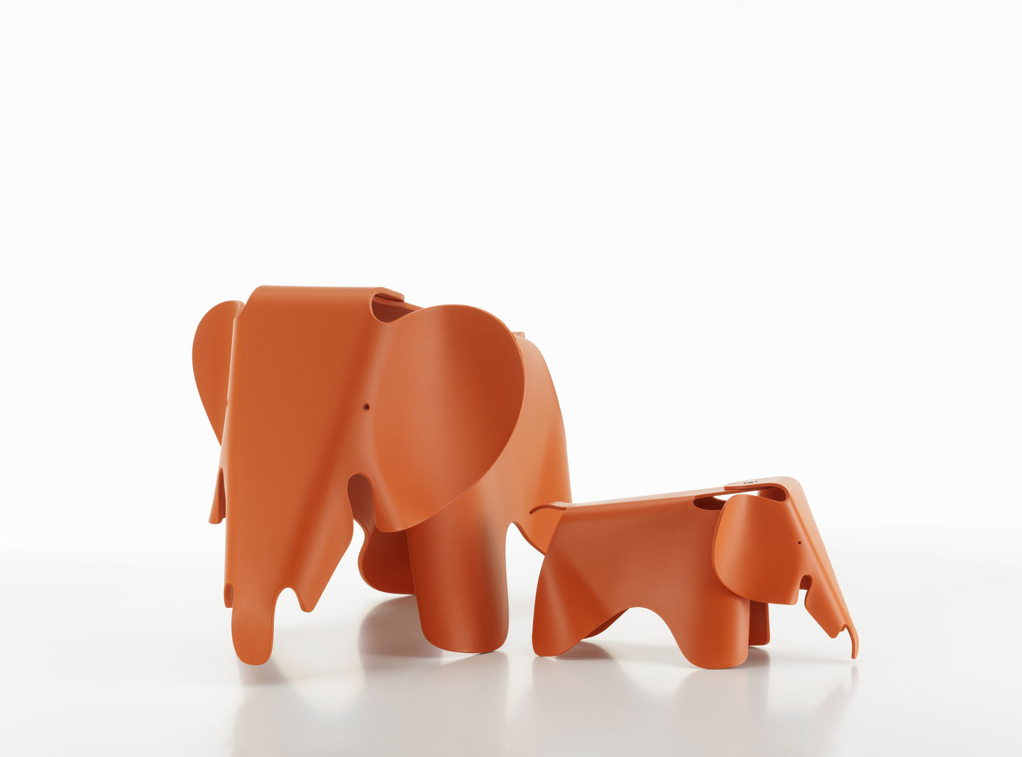 Eames Elephant tabouret RE Vitra Red Orange