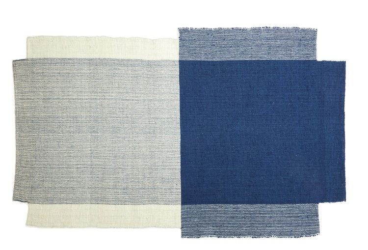  Nobsa Rug Small Tapis ames Bleu marine / Vert clair / Crème