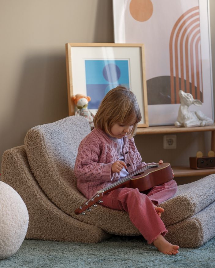 Lune Fauteuil pour enfants Tissu Teddy Wigiwama
