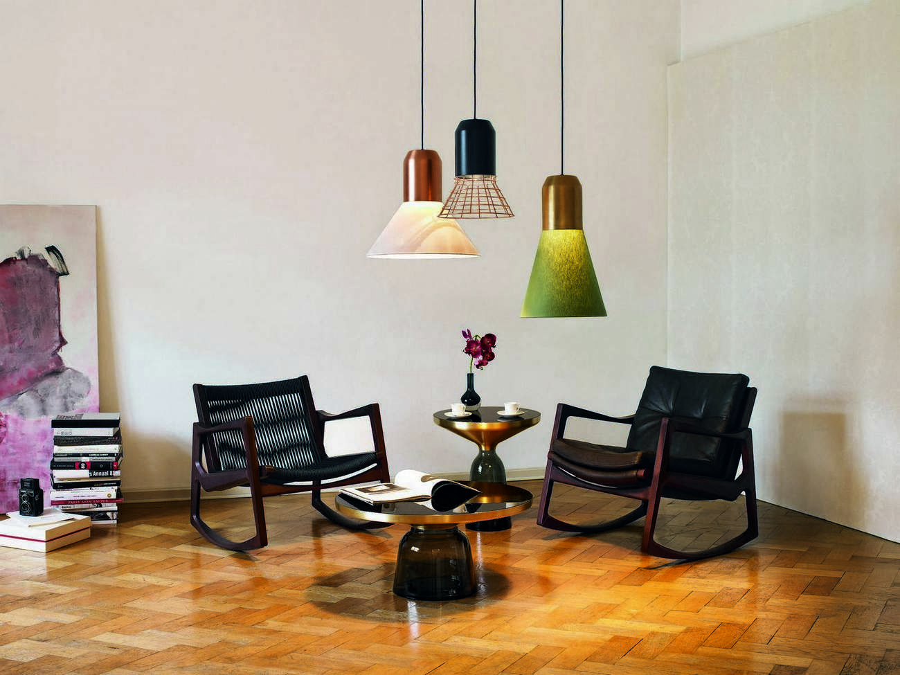 Euvira fauteuil à bascule rembourré ClassiCon