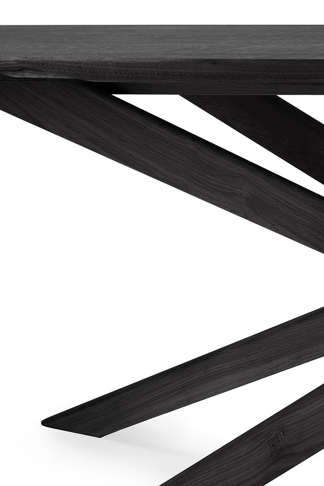 Mikado Table à manger rectangulaire Chêne noir Ethnicraft
