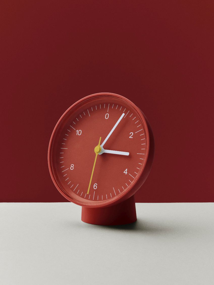 Horloge de table/horloge murale double fonction Rouge Hay