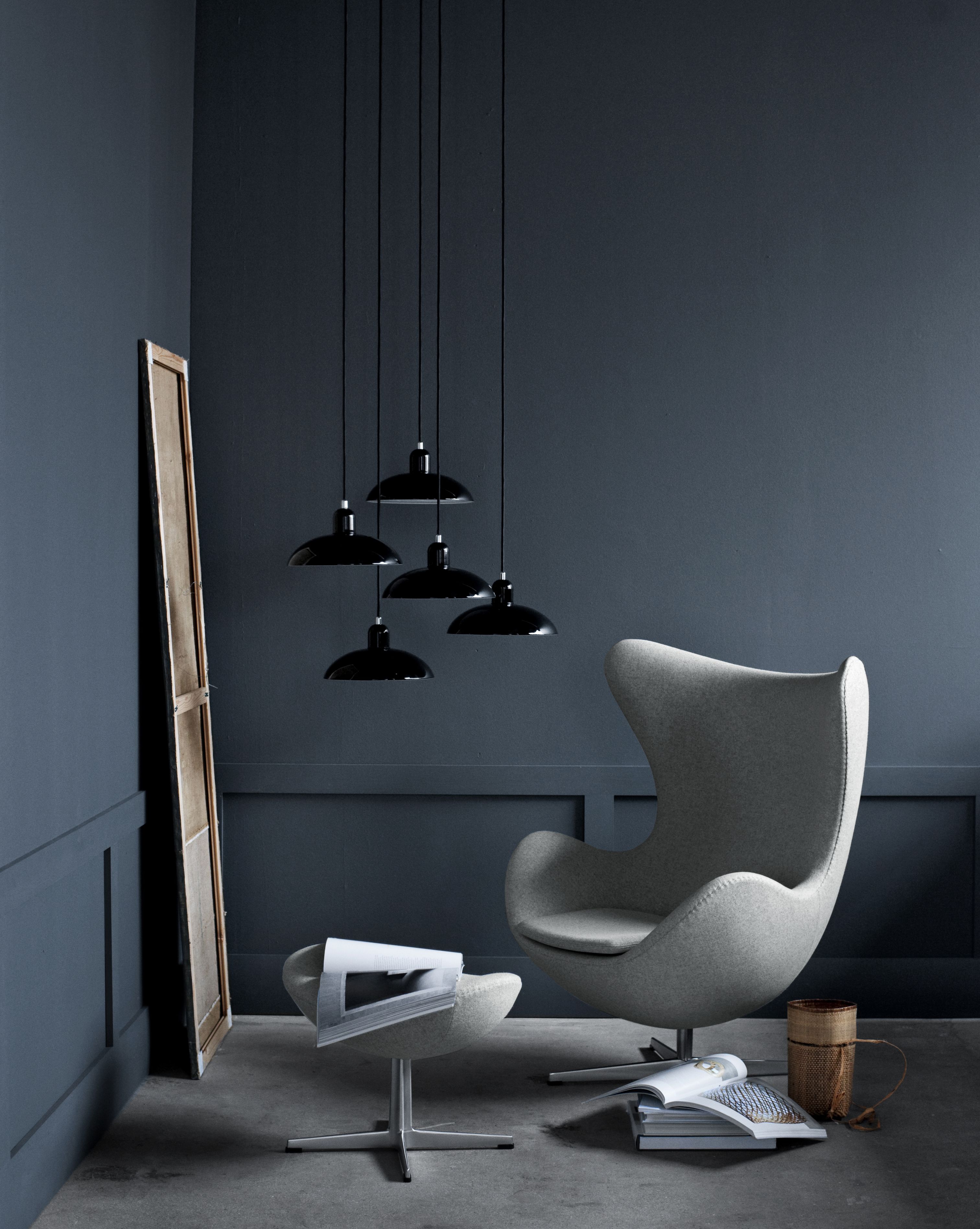 Egg Chair / " L'Oeuf"  Tabouret Fritz Hansen 