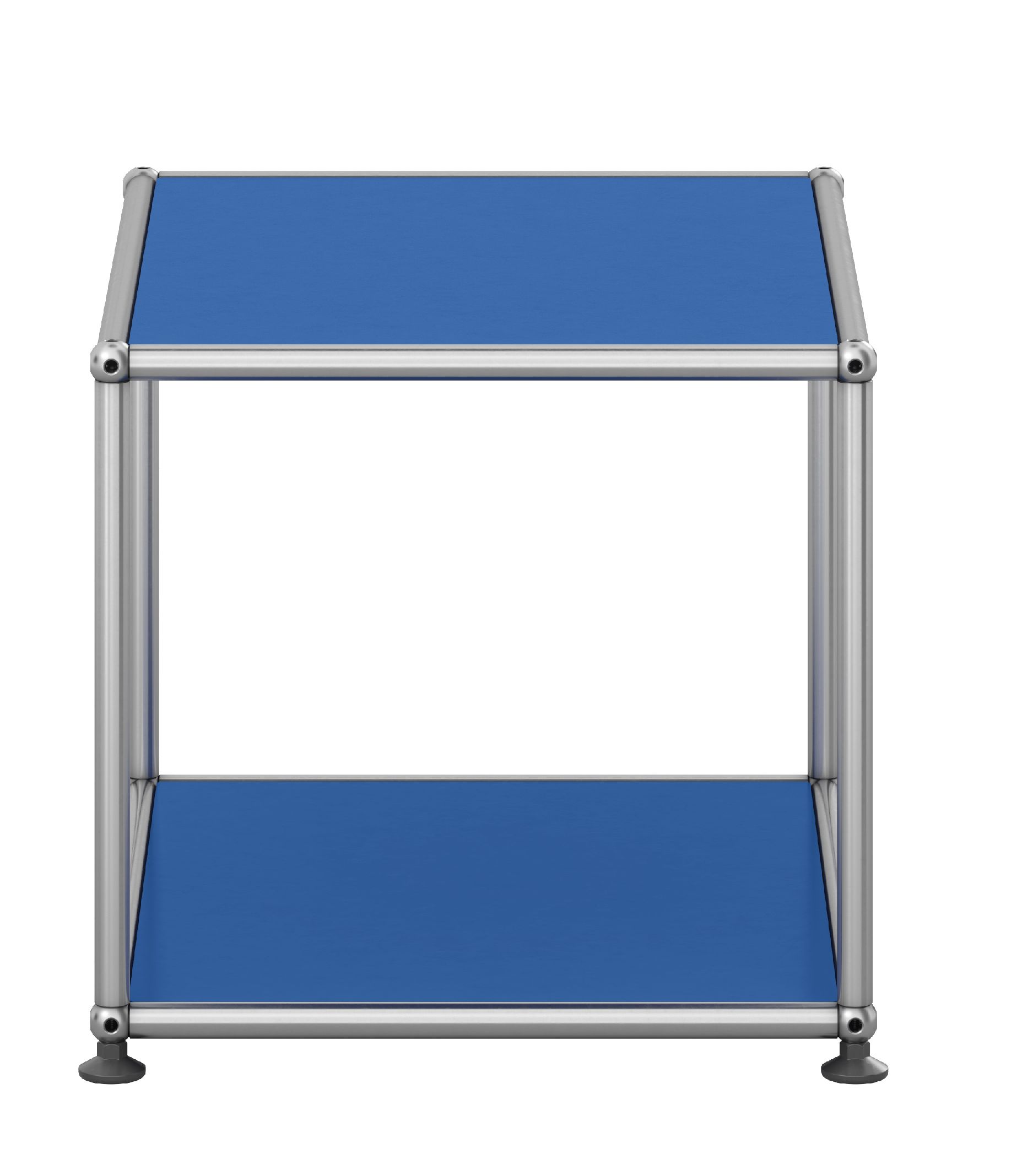 USM Haller Table d'appoint M21 ouverte et étroite, expédition rapide, bleu gentiane
