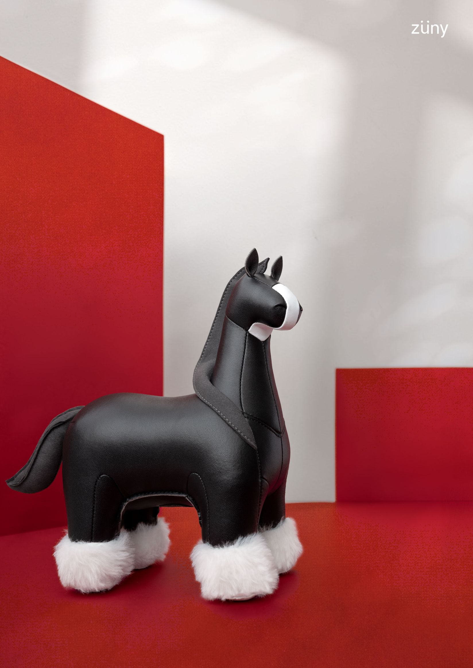 Serre-livres cheval Shire noir/gris foncé Züny