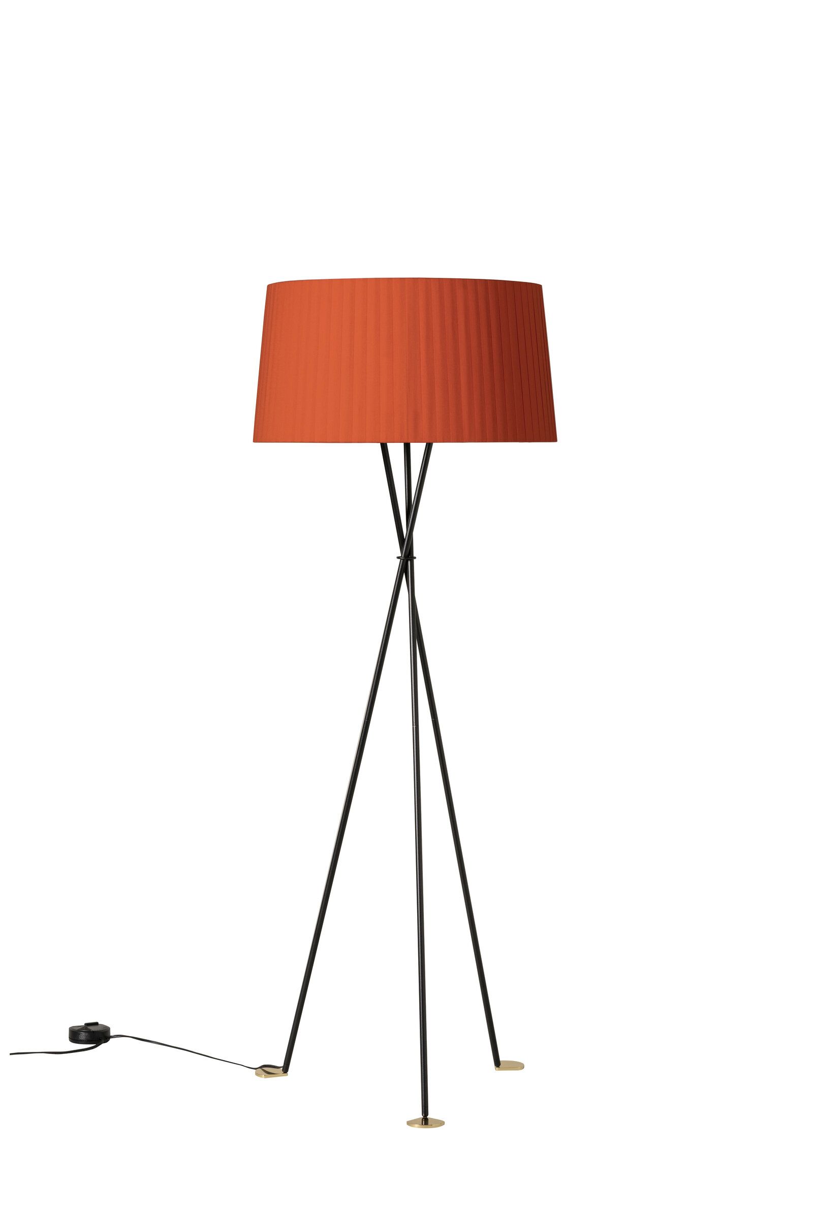 Tripode G5 lampadaire ambre rouge Santa &amp; Cole