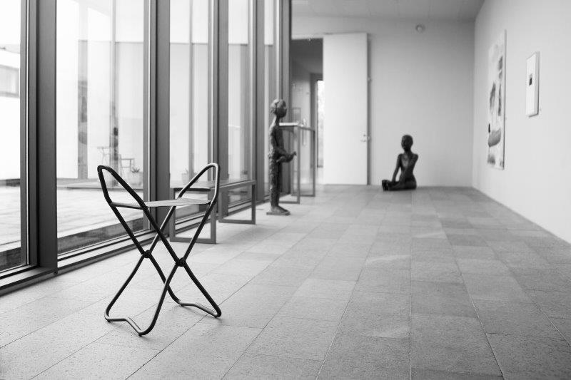 Stockholm II Tabouret, Tabouret pliant / Museum Tabouret jaune Lectus