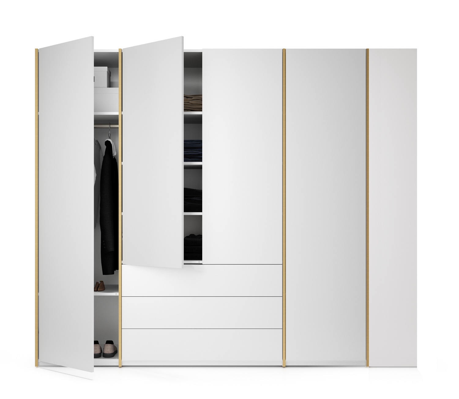 MODULAR PLUS Armoire Étagère supplémentaire Droite Müller Möbelwerkstätten