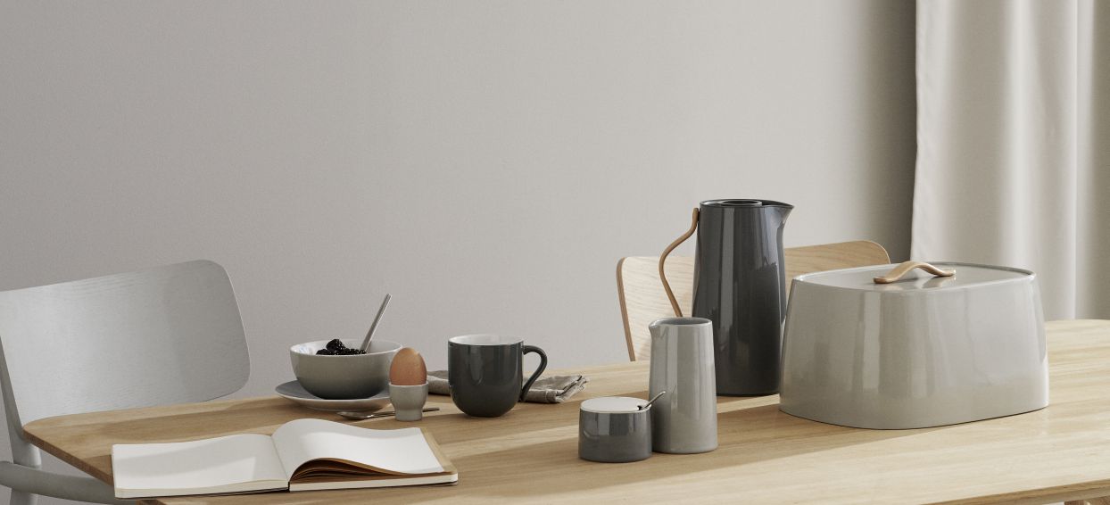 Stelton Bouilloire électrique Emma, craie blanche