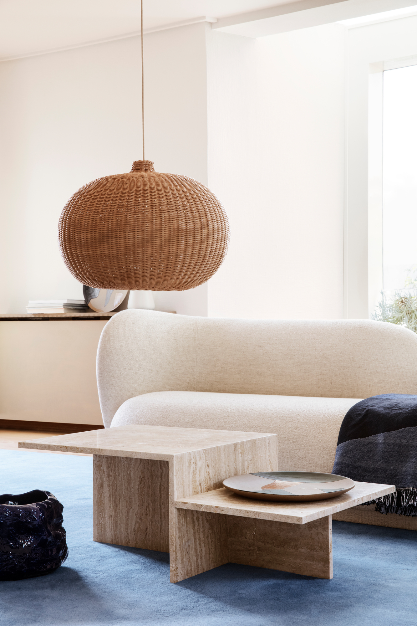 Distinct Coffee Table - Travertine table basse Ferm Living