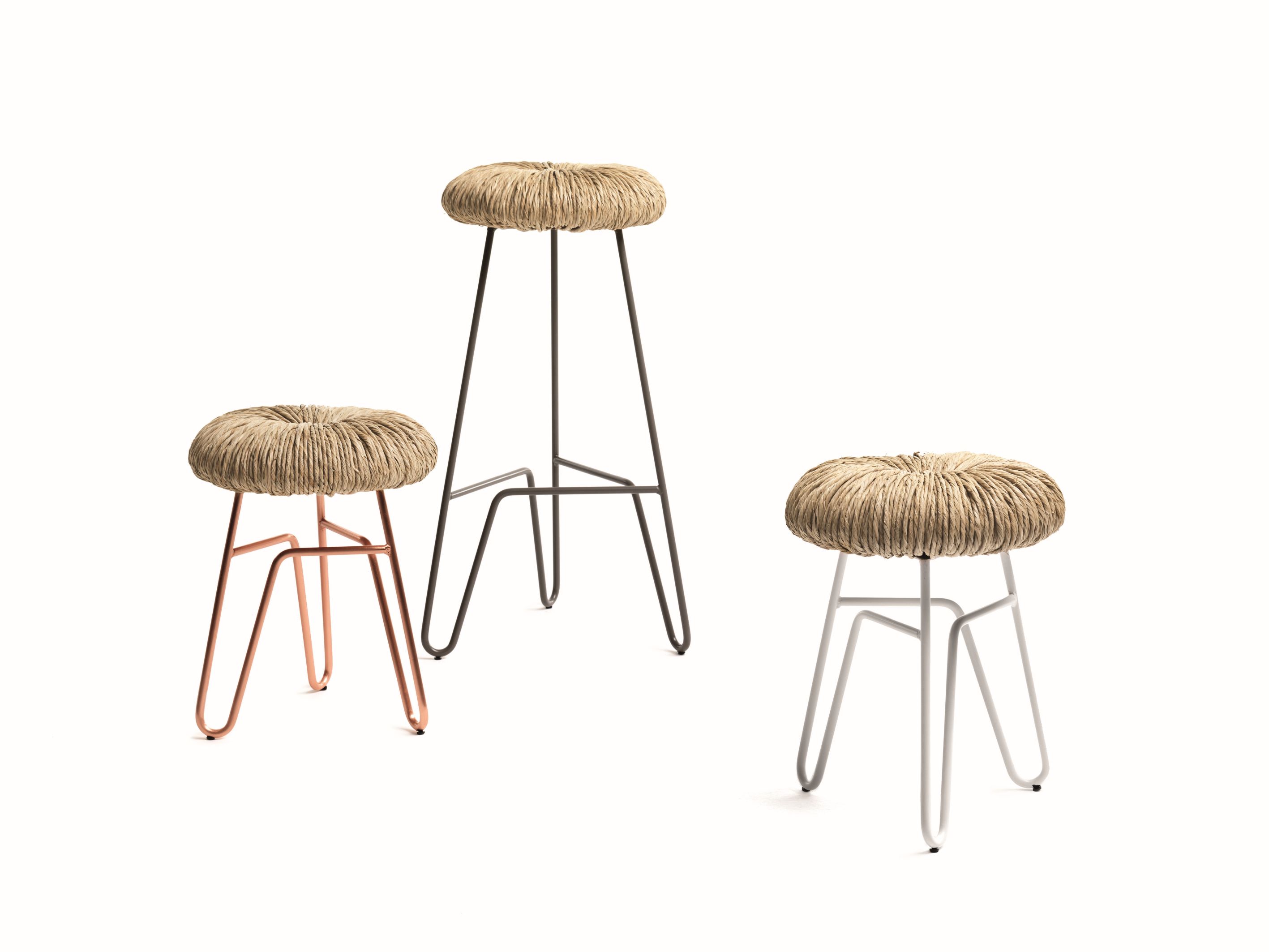Donut Tabouret gris H45cm Mogg