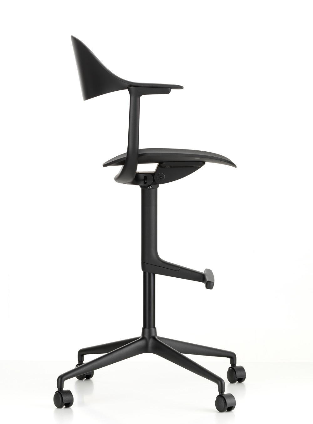 Fauteuil pivotant Mynt High assise et dossier en plastique Vitra