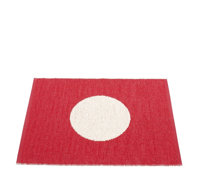 Vera Small One Tapis en plastique 70x90 cm Pappelina Rouge