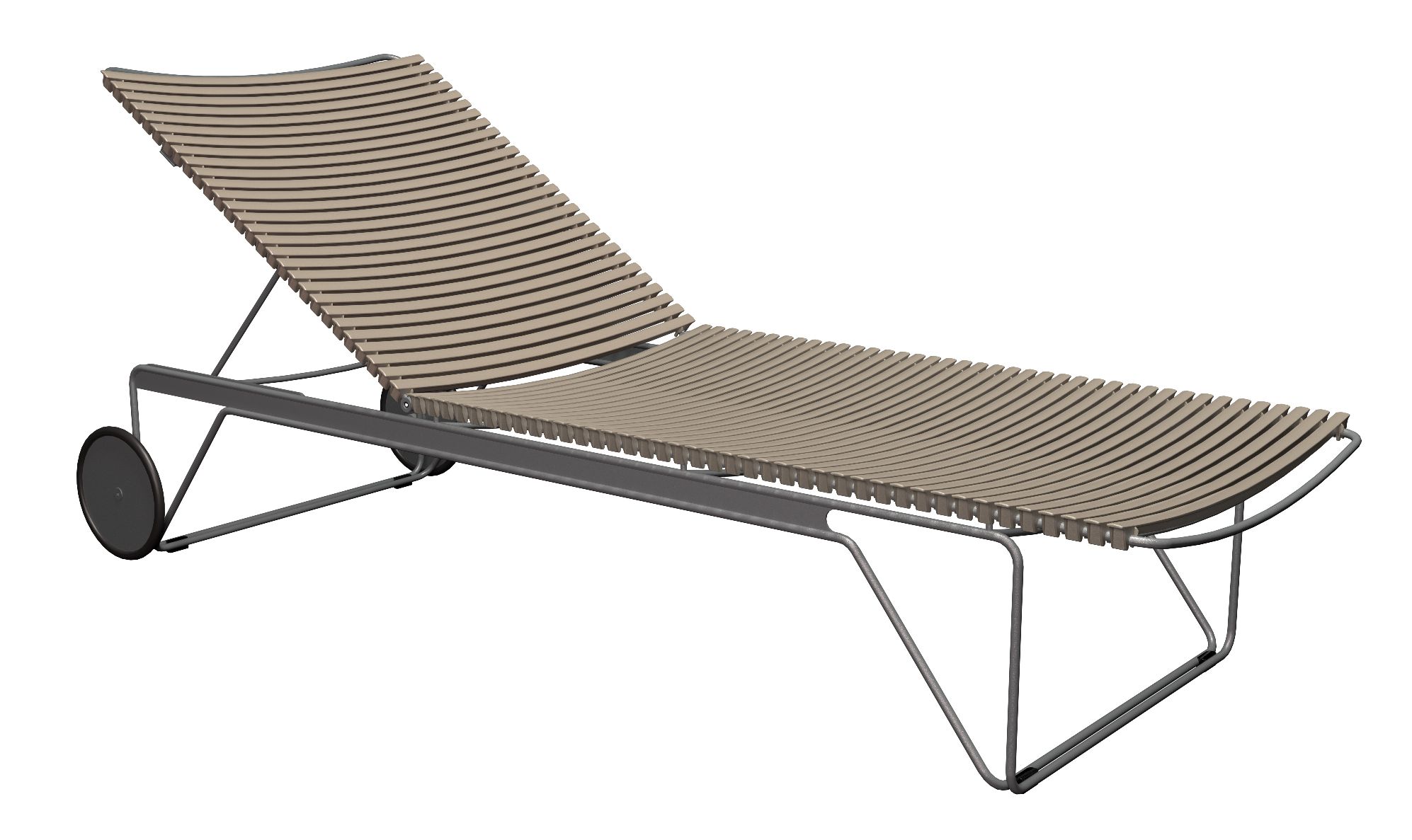 Click Chaise Longue ajustable Bain de soleil extérieur HOUE