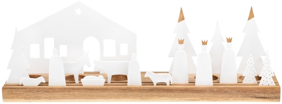 Crèche vivante d'objets lumineux de Noël Räder
